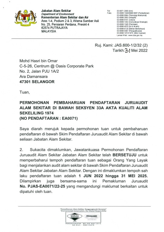 Renewal Auditor - Hasri 5